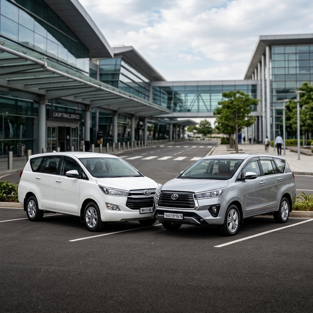Fleet of premium vehicles including Innova and Crysta